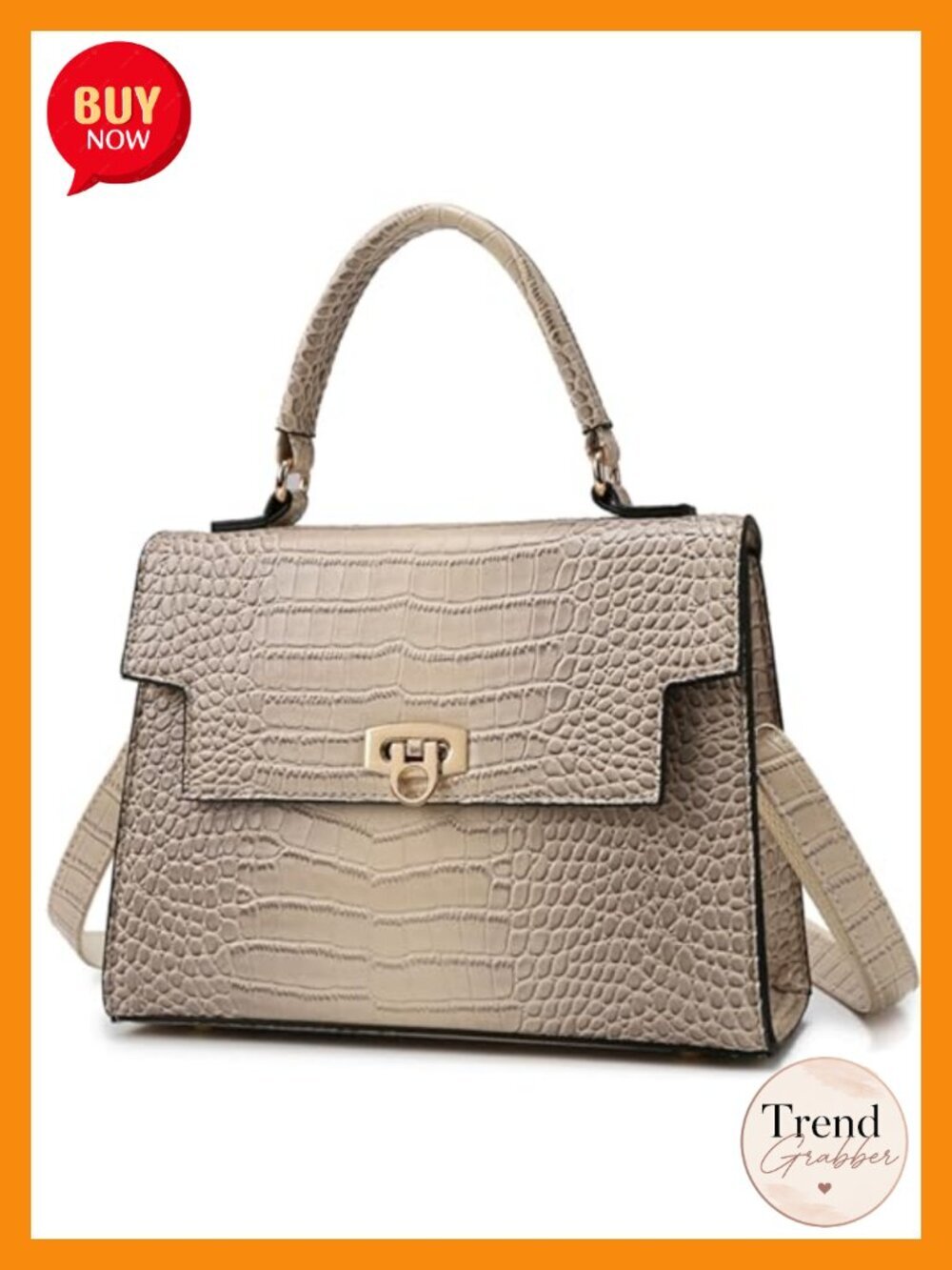 Structured Top Handle Vegan Leather Satchel Purse with Flap Crossbody Strap